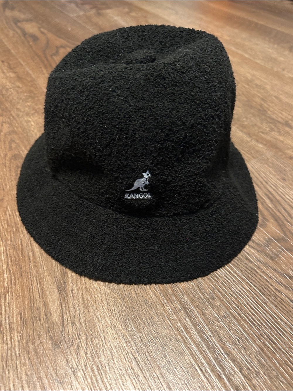 Kangol Black Loop Texture Bucket Hat